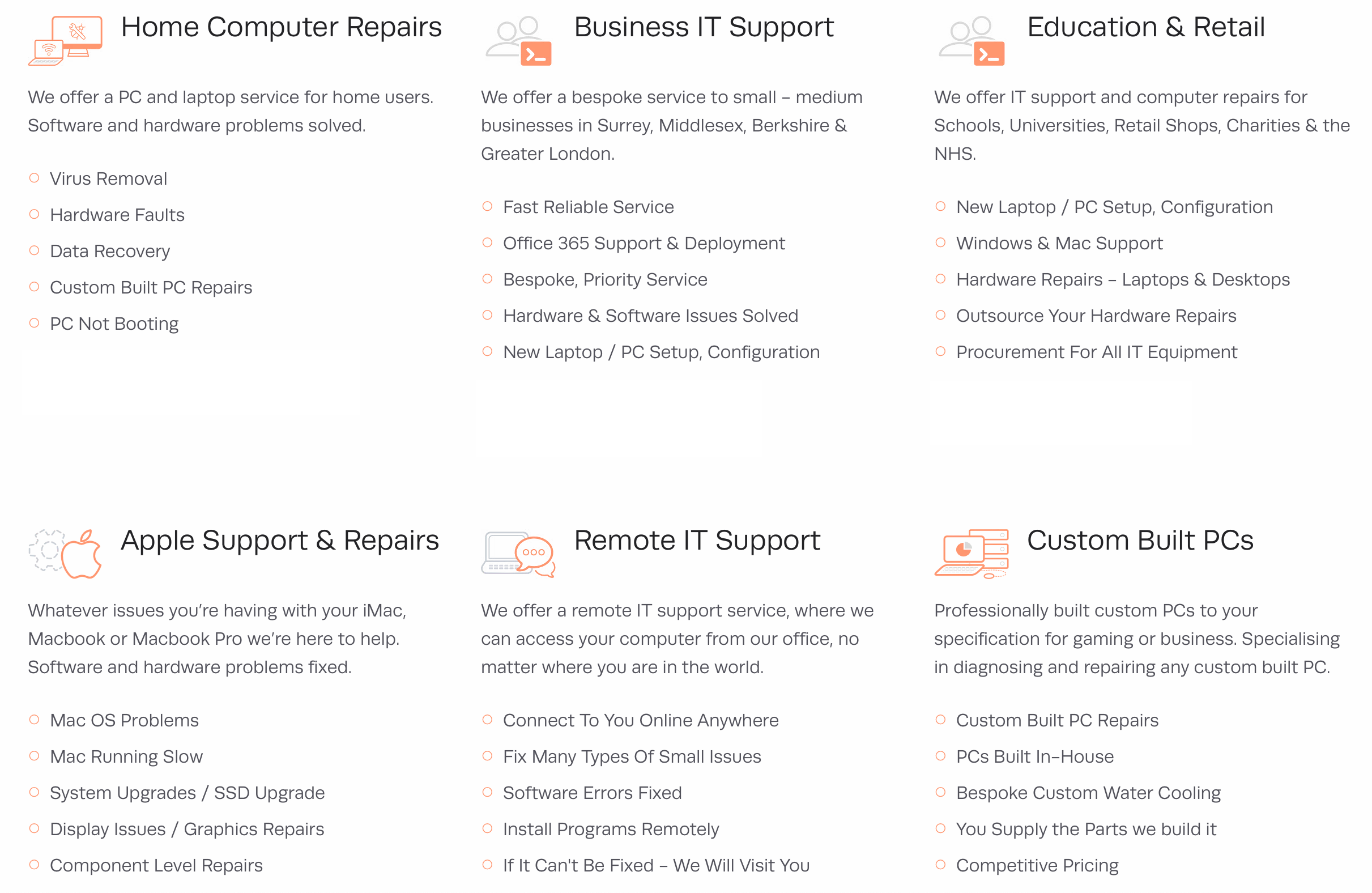 Our Services - Computer repair